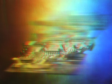 Holographie d'un montage électronique